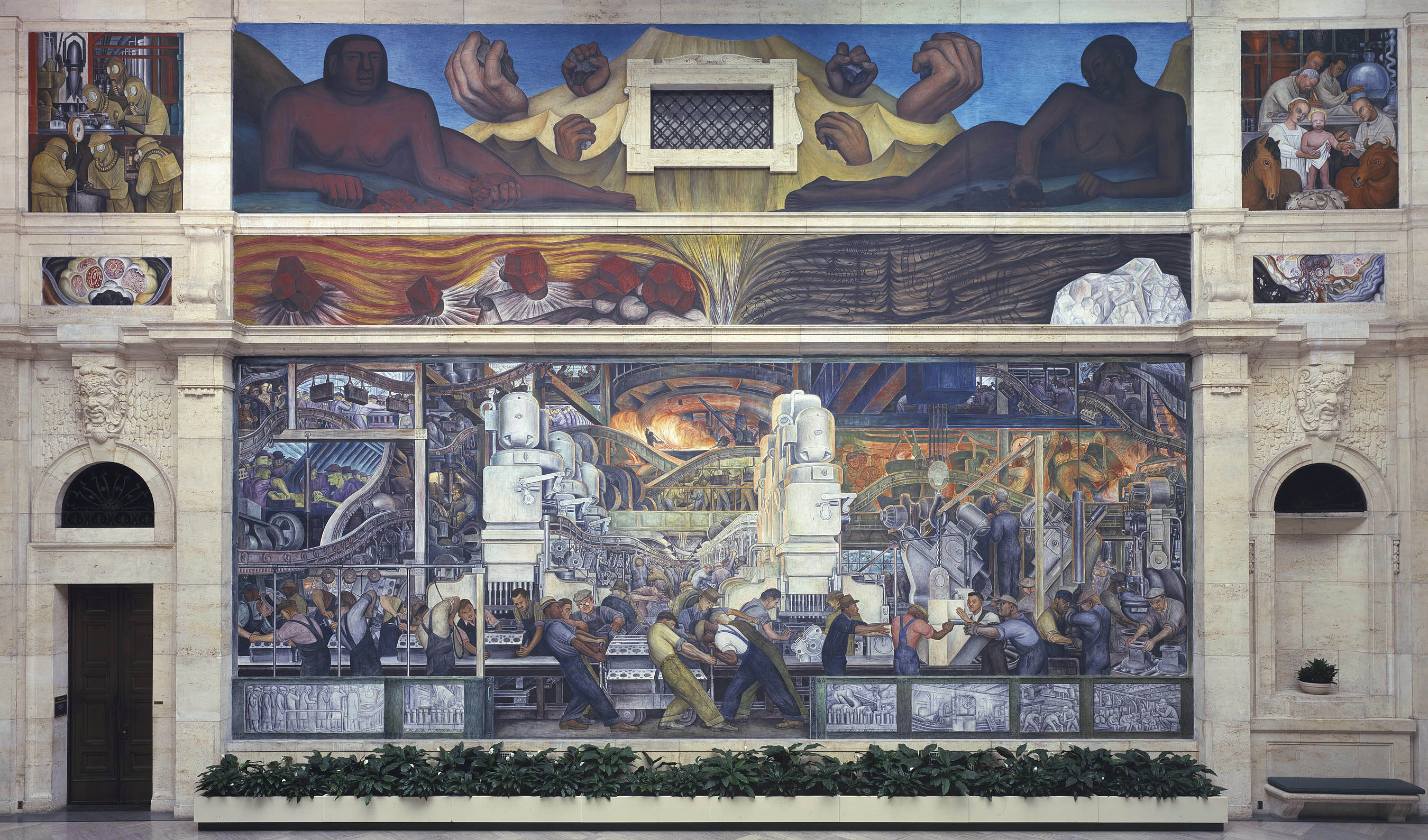 detroit industry murals painted by diego rivera