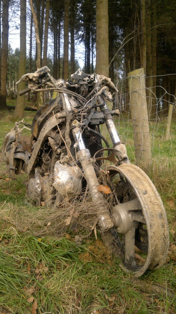 Motor bike, Dublin mountains. Don Mullan