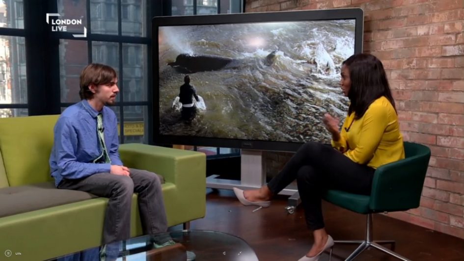 Ten Year Thames Whale Memorial March interview on London Live