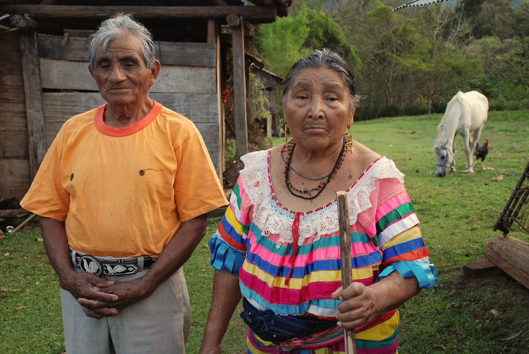 photo of elder man and woman in Chiapas Mexico