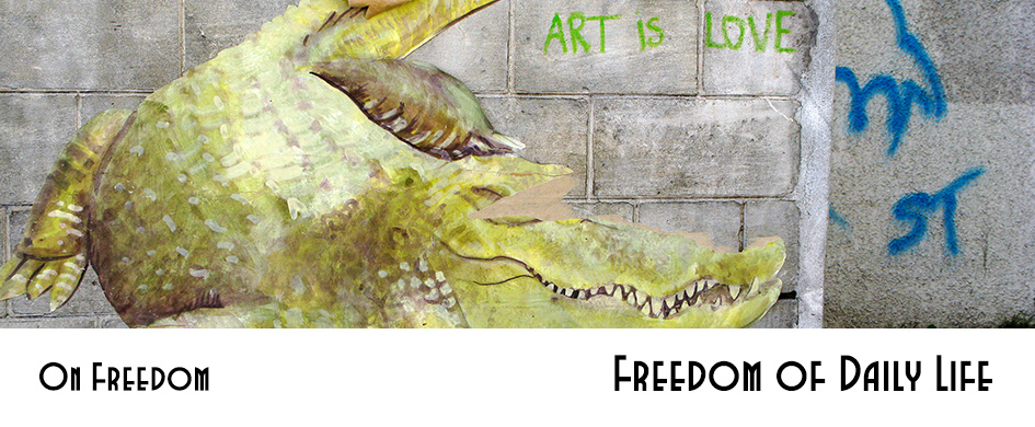 About Place Journal - On Freedom - Freedom of Daily Life section header